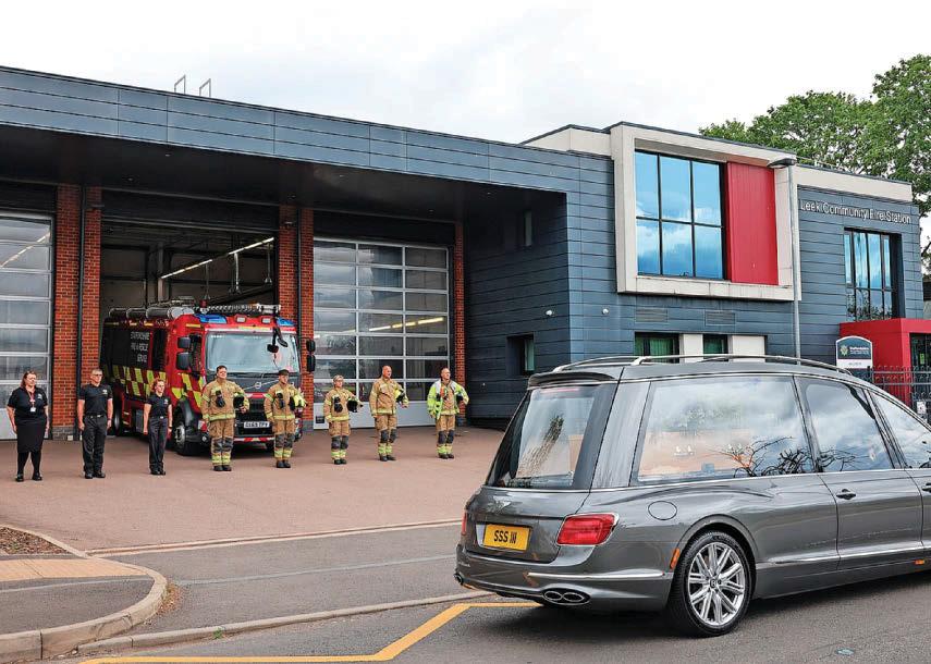 'A lovely nod to his fire service career'