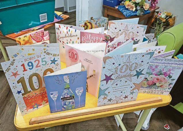 Centenarian inundated with cards from well-wishers after social media appeal