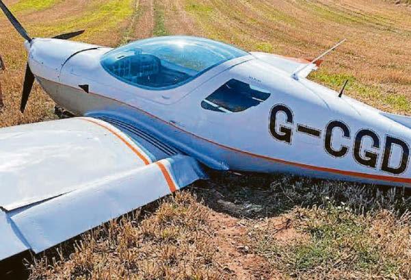 Probe after plane is forced to crash-land in field