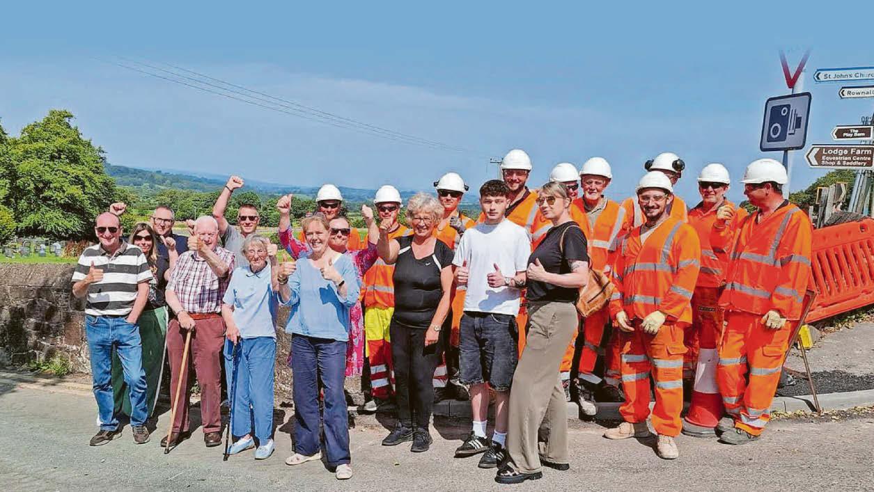 Families hail repair of 'crumbling' main road