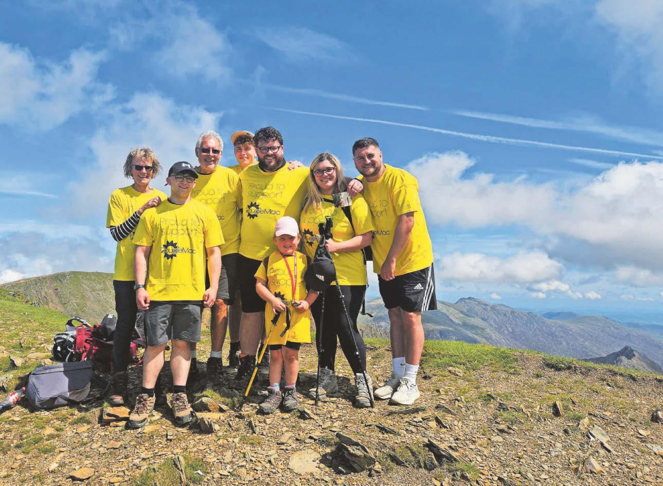 Frankie, six, leads team up Snowdon 'for Nannie'