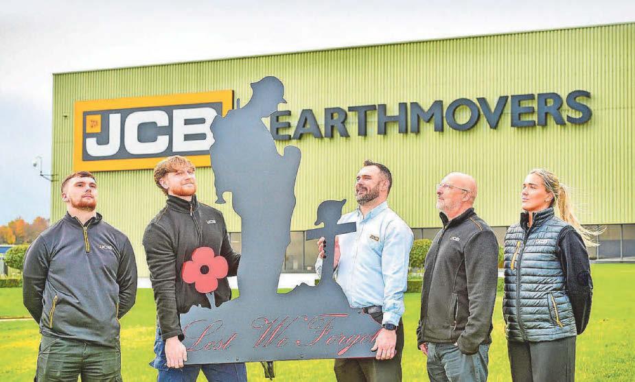 JCB unveils special tribute to the fallen