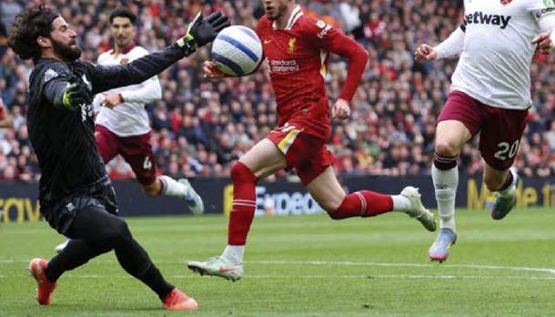 Alisson's keeping standard so high