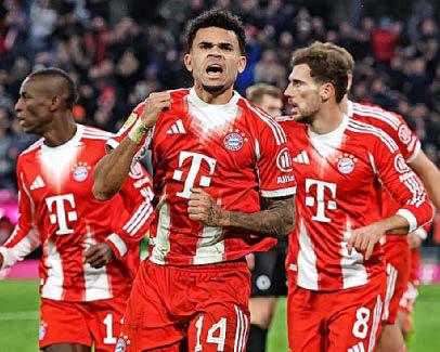 Bayern find winning goals in Nic of time