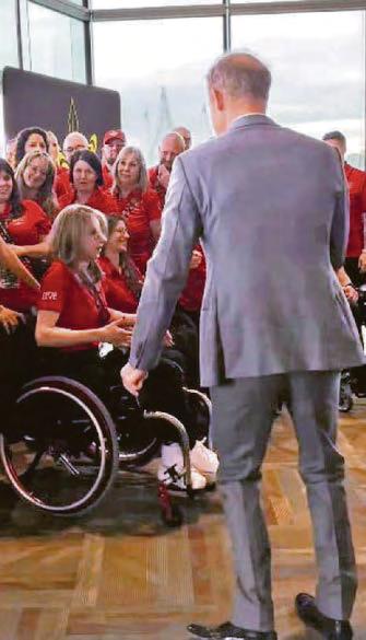 Harry's dancing with joy as Games begin