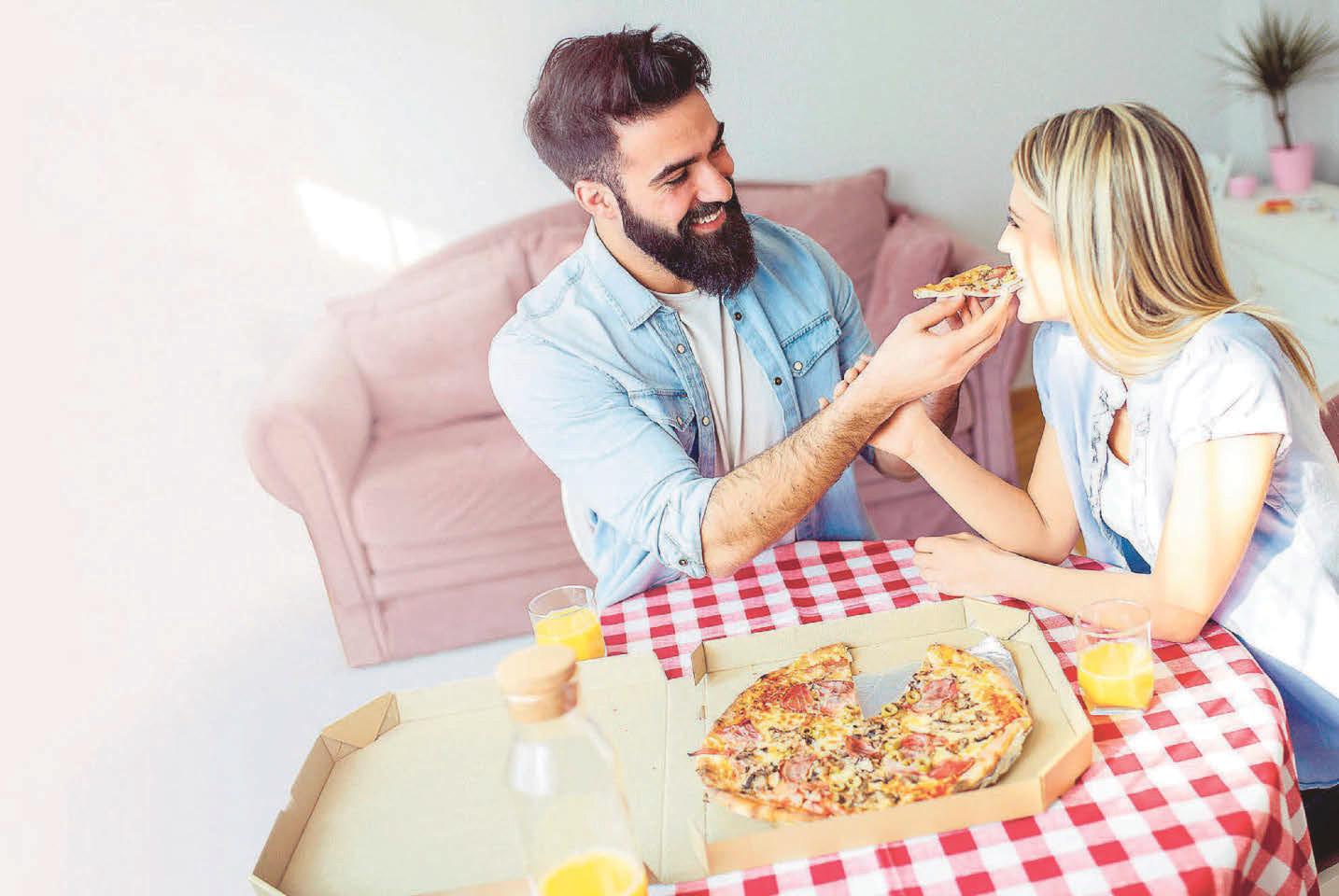 Caviar? Oysters? ...We'd prefer to eat pizza at home!