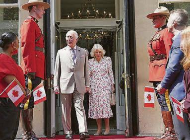 Charles backs Canada with parliament trip