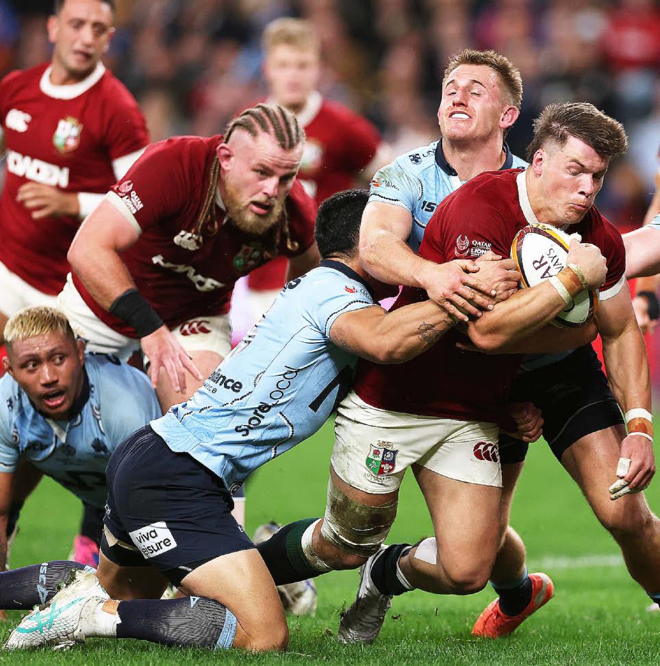 Huw hits front of queue as Lions stumble home