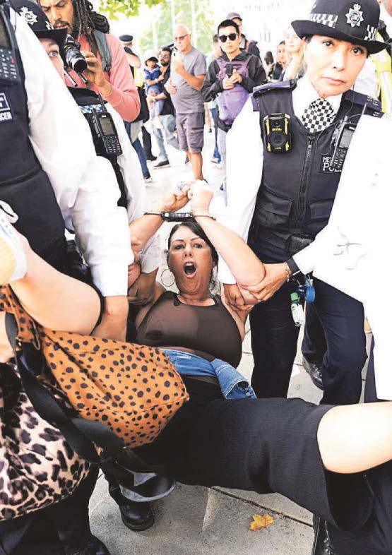 RIOT POLICE ON ALERT AS MORE PROTESTS PLANNED