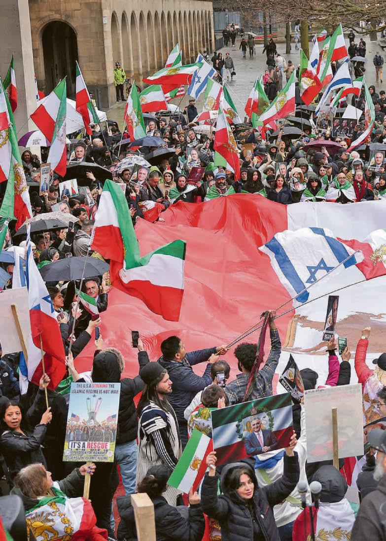 Protests and celebrations across world as Trump strikes Iran