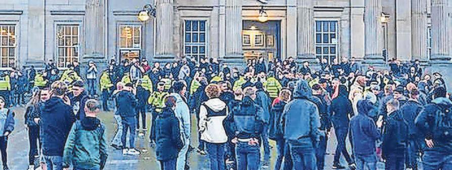 Soccer yobs are locked up