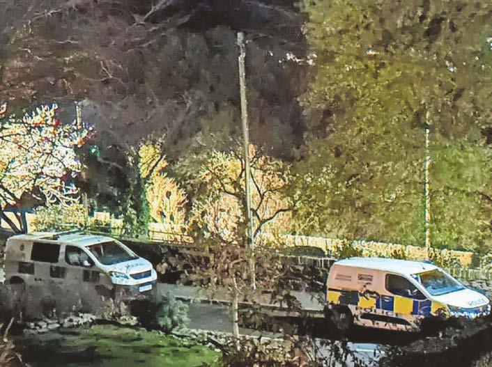 Police officers find two bodies in house