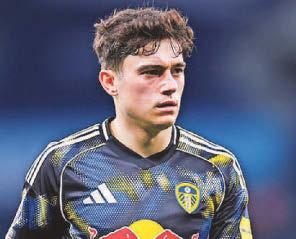 Leeds' James ruled out for eight weeks