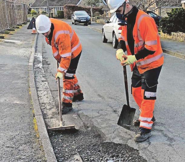 'Amber' rating over how area tackles potholes