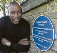 Footie first is remembered with a plaque
