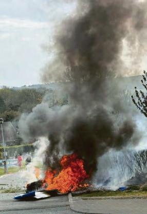 Two hurt in fiery plane crash at holiday park