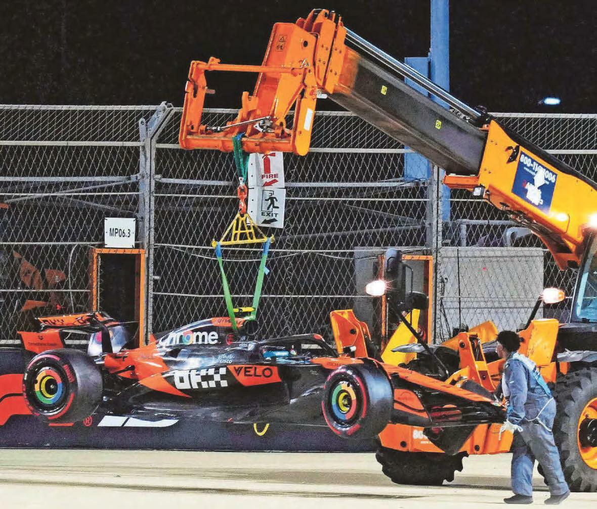 It's wall going wrong for Lando