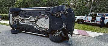 Woods bailed after crash scene arrest