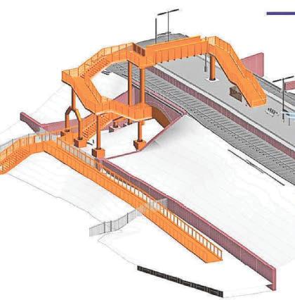 Station work progress ahead of new stadium