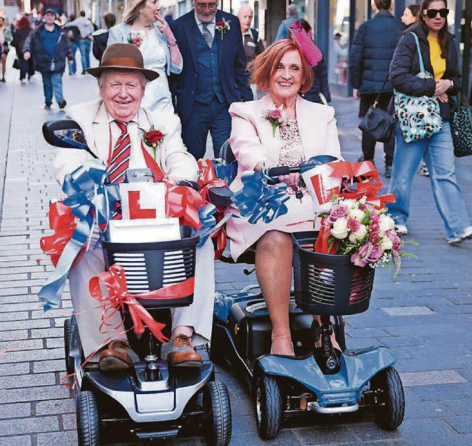 It's WHEEL love for happy couple
