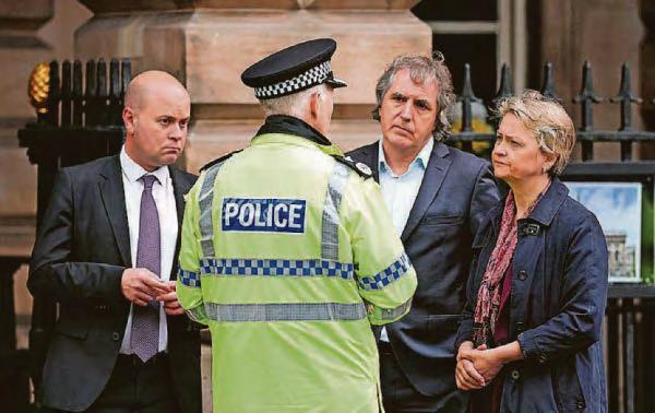 Home Secretary visits site of parade car crash terror