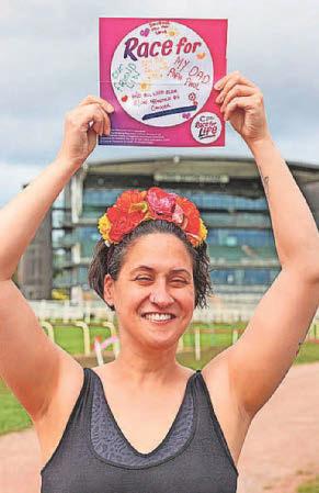 Tickled pink to be running for cancer cause