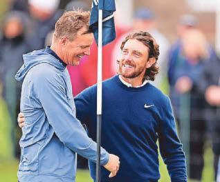 Friedkin in the swing of things for UK golf visit