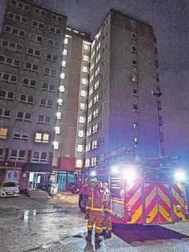 Anti-social crackdown after flats fire leads to disorder