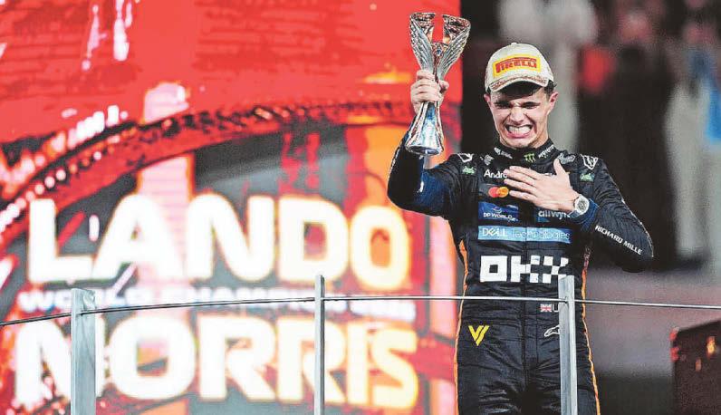 Norris cries tears of a champion