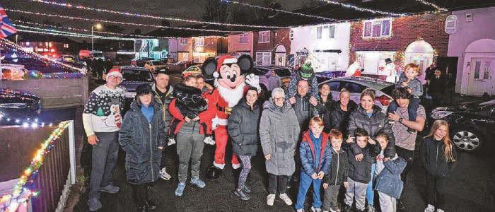 Dad uses almost a million lights to turn road into festive wonderland