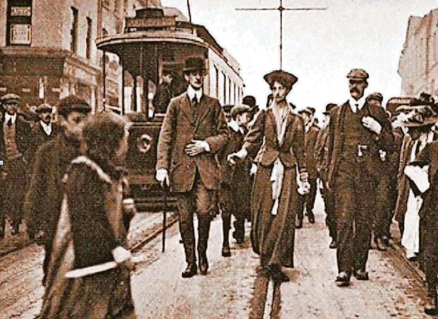 Suffragettes protest over votes and jail force feeding