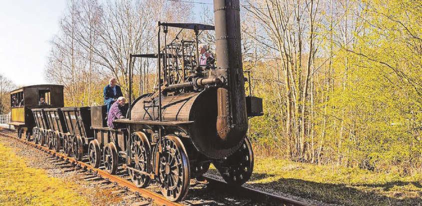 Replica steam locomotive on track for 200th anniversary