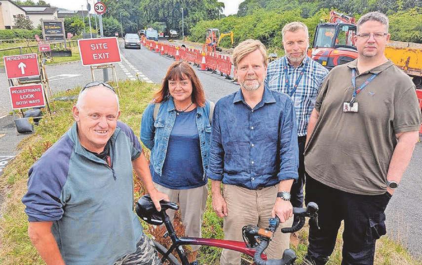 Wheels turning on new cycle path and walkway to link towns