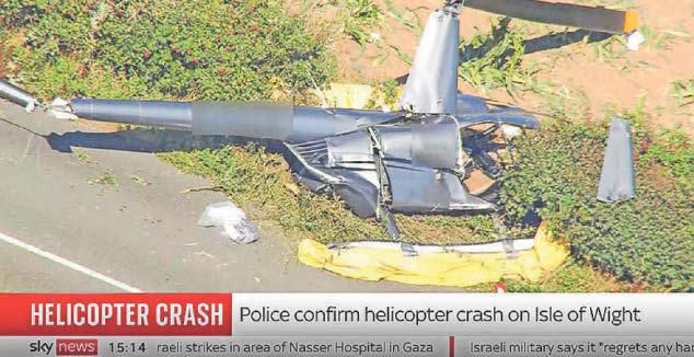 Three killed after crash involving Tyneside helicopter