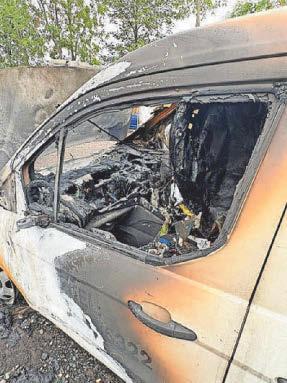 Scaffolding firm offers £1,000 reward after three vehicles destroyed in fire