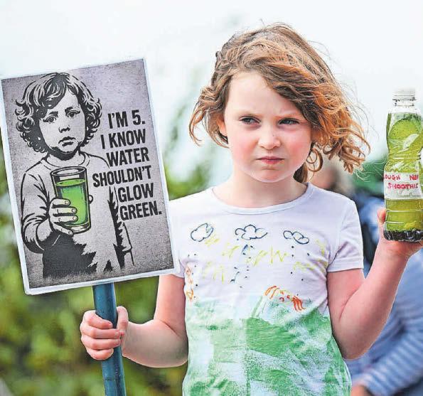 Campaigners call for action as algae returns to freshwater lake