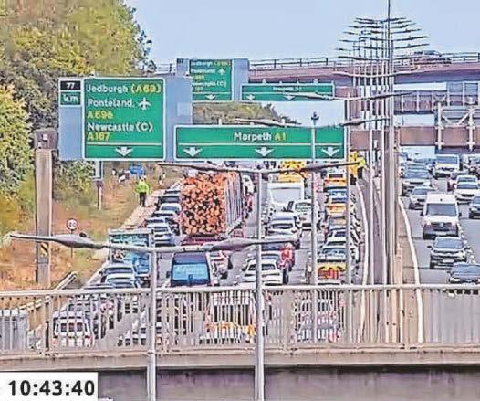 Ladders from vehicle caused Western Bypass car flip