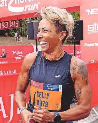 Celebs race to the finish line