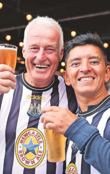 Toon army show their colours for Champions game
