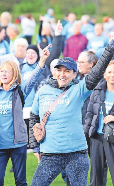 Young and old stride out for memory walk