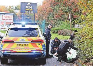 Three held after two-car smash