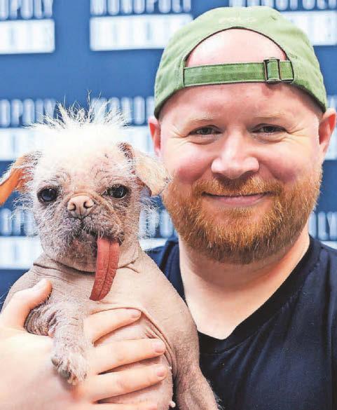 Dog star: Peggy's a big draw at arena event