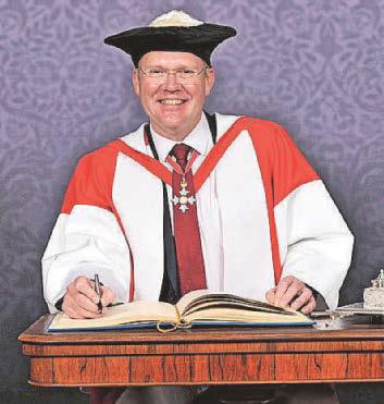 Former leader's degree honour