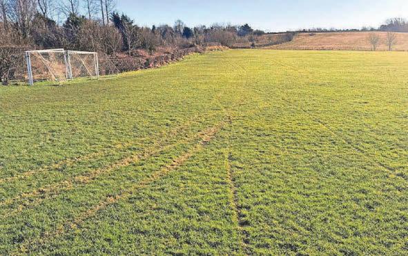'Soul-destroying' blow as football pitch damaged by motorbikes