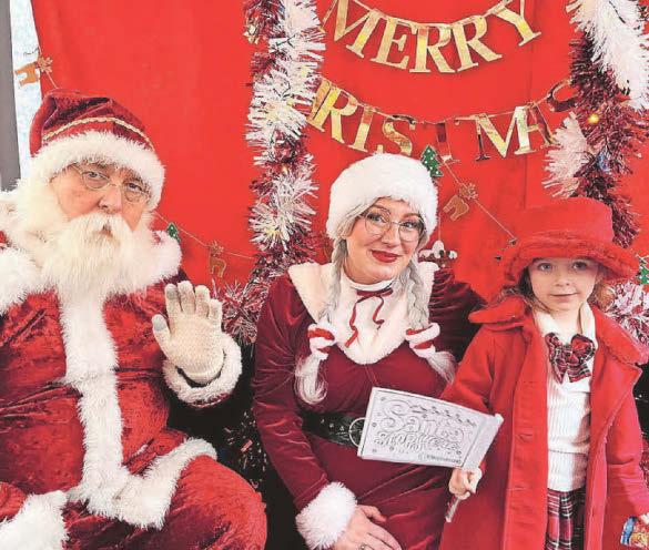 All aboard the free Santa Bus!