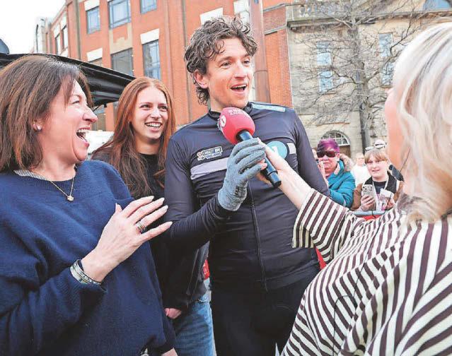 Tearful James feeling 'rotten' on charity ride