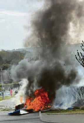 Two hurt in fiery plane crash at holiday park