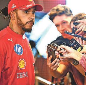 HAMILTON SEES RED