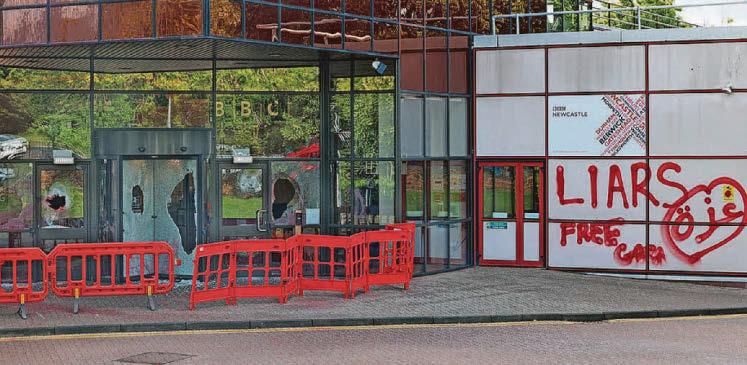 Attack launched on BBC's office