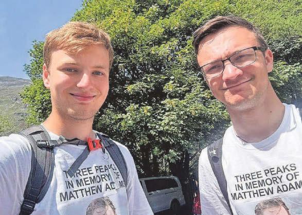 Friends honour pal Matthew with Three Peaks Challenge